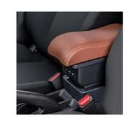 Para Peugeot 206 Cc Cabrio Compartimento De Reposabrazos Para Coche Caja De Almacenamiento Central Retrofit Detalles Interiores Accesorios BLNETU(B6 brown 3USB)