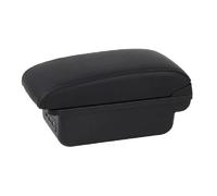 Para Peugeot 207 207CC Guantera Interior Central Con Reposabrazos Y Accesorios De Piel Sintética(B black line)