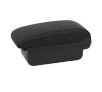 Para Peugeot 207 207CC Guantera Interior Central Con Reposabrazos Y Accesorios De Piel Sintética(C red line)
