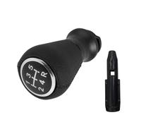 para Peugeot 207 307 406 para Citroen C3 C4 C5 Pomo De Palanca De Cambios De Cuero Funda De Cuello De Bota De Palanca De Cambios Autopartes(Black B)