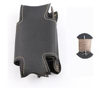 para Peugeot 207 para Experto para Socio Volante De Trenza Cuero Personalizado DIY Protector para Coche Cubiertas Volante(Beige Thread)