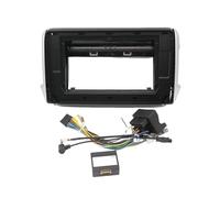 para Peugeot 208 2008 2014-2018 Adaptador Panel 10 Pulgadas para Marco Coche Decodificador Can-Bus Kit Panel Montaje para Tablero Android WEFOLCC(Frame Cable Canbus)