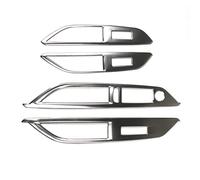 Para Peugeot 3008 GT 5008 GT 2017 2018 4 Uds. Interruptor De Elevación De Ventana De Coche De Acero Inoxidable Panel De Control Embellecedor De Cubierta De Marco