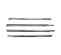 Para Peugeot 301 2013-2017 Para Citroen Para Elysee 2014-2016 4 Piezas Tiras Sellantes De Cristal De Puerta En Goma ATGCBCAUF(Chrome)