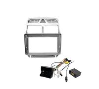 para Peugeot 307 307CC 2002-2013 Marco DVD Coche 9 Pulgadas Kit Molduras Tablero Instrumentos Radio Reproductor Multimedia Pantalla Grande POMPOMPUR(Frame Cable Black)