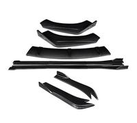 para Peugeot 308 2012-2019 Divisores De Parachoques Delantero Coche Alerón Faldones Laterales Extensiones Separador Faldón Lateral Automóvil(Carbon Look)