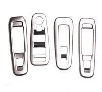 Para Peugeot 308 Cubierta Del Interruptor Ventana Del Coche Panel De Botones Elevador De Vidrio Pegatina Decorativa Accesorios Para El Coche IENQBVL(Matte Silver)