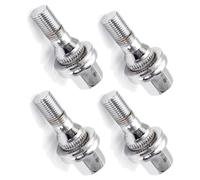 Para Peugeot 407 SW 2004-2014 Perno Sujeción Buje Rueda Automóvil | Kit de tuercas y pernos de rueda cromados de aluminio para coche de 4 piezas