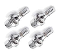 Para Peugeot 607 2000-2008 Perno Sujeción Buje Rueda Automóvil | 4PCS M12x1.25 17mm Kit de tuercas de pernos de rueda cromados de aluminio para automóvil