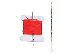 para Peugeot para Boxer (DIY) Funda De Volante De Cuero Sintético Cubierta Volante Coche(Red Thread)