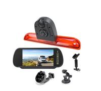 para Peugeot para Boxer HD Cámara Visión | Kit Monitor Marcha Atrás Doble Lente Luz Freno Cámara AHD 720P Con Monitor De 7".(2 Split Screen Kit)