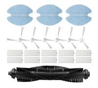 Para piezas de repuesto para Tefal para X-plorer Serie 75 Total Care RG7687, 10 filtros HEPA, 6 cepillos laterales, 6 almohadillas de limpieza, 1 rodillo principal, limpieza profunda para esquinas