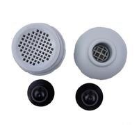 Para piscinas sobre el suelo: kit de boquilla de entrada de piscina de 32 mm con conector de colador, rejilla y agujero (ajuste de 1.25 pulgadas, compatible con Easy(negro)