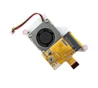 Para placa de expansión RPI5 PCIe a M.2 NVMe SSD con ventilador de refrigeración activo, fácil instalación