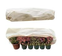 para plantas Protección contra congelación | Cubierta rectangular reutilizable para plantas de 2 piezas, accesorios para maceteros para climas fríos, protección contra la nieve al aire libre