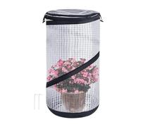 para plantas, protección contra heladas, 59,4 x 29,5 cm, accesorio reutilizable para macetas, con cremallera, protección contra heladas, para temporada fría, jardín, exterior, maceta,