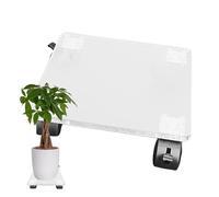 para plantas - Soporte rodante para plantas | Ruedas para macetas | Rodillos para plantas | Base de rodillo cuadrada de acrílico transparente | Soporte para plantas | Soporte para plantas con
