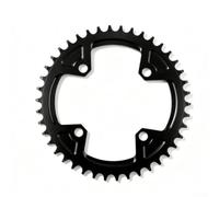 para plato 46T 104BCD para MTB Doble para suspensión Hardtail(40T) | 44T tamaño ideal, para construcción aluminio ligero, acabado negro, para hardtail y fully mtb