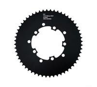 para plato AL6061 CNC 50T para Bicicleta Plegable Negra para | Doble para bcd 110/130mm, compatible plegables fixed gear, aluminio , ajuste ratio marcha(56T)