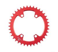 para plato Bicicleta 96BCD Aleación Ligera 34T Negro para plato | monoplato, reduce peso, compatible 96BCD, dientes estrecho-ancho, ideal MTB(38T Red)