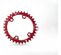 para plato Dentado Alterno 96BCD 36T MTB para plato Dentado | monoplato, para elimina desviador para delantero, reduce peso total, ideal competición, 32T negro(30T Red)