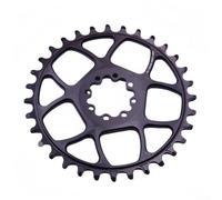 para plato Monoplato MTB 3mm Descentrado 32-38 Dientes para | Aleación 7075 aluminio, ultra ligero, desgaste, color negro, durabilidad larga vida(38T)