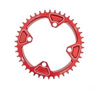 para plato MTB 104mm para Bicicleta Trekking para plato MTB | Aleación aluminio CNC, anti-caída, 40T, ideal senderismo, para resistencia desgaste(42T Red)