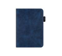 Para Pocketbook Touch HD 3 E-Reader Funda con Soporte Flip PU Funda con Soporte para Mano Azul Oscuro