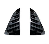 Para Polo Mk5 6r 6c 2011-2017 Cubierta de obturador de ventana trasera Patrón de fibra de carbono Material ABS Borde lateral Rejilla decorativa Acabado negro fácil de instalar (negro brillante)