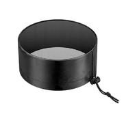 para polvo Ac Vent Dust Cover, Portable Air Conditioner Duct Shield, Dustproof Filter Wrap, 5.9 Inches Black with Adjustable Fit for Apartment Living Seasonal Home Protection, Maintenance Use