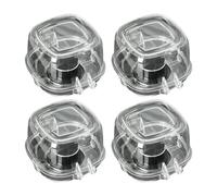 para pomos de estufa, 4 protectores resistentes al calor, fundas para pomos de estufa a prueba de niños, para horno, cocina, personas mayores, niños, mujeres y hombres