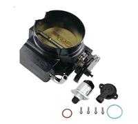 Para Pontiac Para Firebird Para Formula Para Trans Para AM LS1 Colector Admisión 4 Pernos Válvula Aceleración Cuerpo Acelerador Ensamblaje Cuerpo Acelerador(92mm Black)