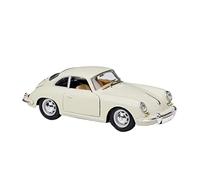 para Porsche 356B Coupe 1961 Coche En Miniatura De Aleación Vehículos Fundidos A Presión Coche Regalos De Cumpleaños 1:24(White)
