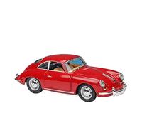 para Porsche 356B Coupe 1961 Coche En Miniatura De Aleación Vehículos Fundidos A Presión Coche Regalos De Cumpleaños 1:24(Red)