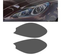 para Porsche Macan 2014-2017 Película Protectora para Faros Delanteros de Coche,Luz Transparente ahumada Negra TPU Pegatina Accesorios,Black