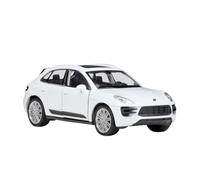 para Porsche Macan Classic Alloy Diecast Car Model Cars 1:36 Decoración(White)
