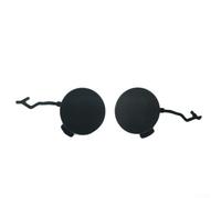 Para Porsche para Cayenne 2011 a 2014 parachoques trasero gancho de remolque tapa izquierda derecha negro plástico conjunto sustituye 95850544900 95850545000 exterior auto cuerpo Trim