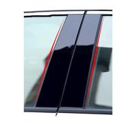 para Porsche para Cayenne 2018 2019 2020 2021 2022 Cubierta Moldura Ventana BC Pegatina Columna 8 X Postes Pilar Pulidos(Negro)