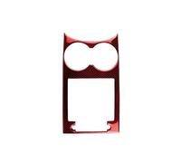 Para Porsche Para Macan Para Cayenne 2014-2021 Cambio De Marchas De Coche Panel Para Posavasos Decoración Cubierta Embellecedora(Red Carbon fiber)