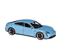 para Porsche Taycan Turbo S 1 24 Simulación Diecast Aleación Modelo De Coche Decoración Colección Regalo Niño Juguete(Azul)