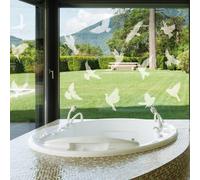 Para prevenir colisiones con aves, vinilo autoadhesivo fácil de usar para ventanas de cocina y baño, adhesivos anticolisión para ventanas de