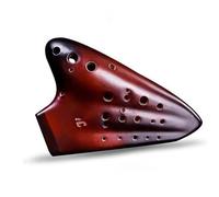 Para Principiantes Ocarina 16 Agujeros Alto C Key AC Triple Ocarina Instrumentos Musicales Profesionales Ocarinas De Cerámica(Red)