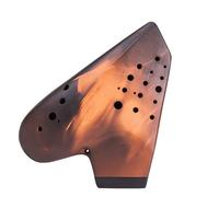 para Principiantes ocarina Bajo De Tres Tubos Ocarina BC Melodía Sin Disparar Tipo De Soplado De Luz Profesional Tocando Instrumento Musical Nacional De Arena Púrpura