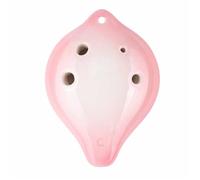 Para Principiantes ocarina Curso Introductorio Profesional De Ocarina De Cerámica De 6 Agujeros Para Principiantes Con Materiales Didácticos(SG Pink)