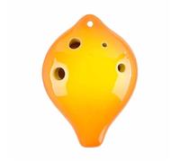 Para Principiantes ocarina Curso Introductorio Profesional De Ocarina De Cerámica De 6 Agujeros Para Principiantes Con Materiales Didácticos(SF Yellow)