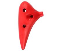 Para Principiantes ocarina Flauta De Cerámica De 12 Agujeros Con Afinación En C Instrumento Alto Piccolo Multicolor Música