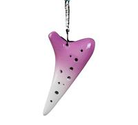 Para Principiantes Ocarina Instrumento Musical Folclórico Profesional Para Principiantes Producción De Cerámica Sintonizada SC Ocarina De 12 Agujeros Agudos(Purple)