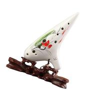 para Principiantes ocarina Ocarina 12 Agujeros Ac Alto C Llave Flauta De Porcelana Pintada Práctica Profesional Para Principiantes Ocarina Autodidacta (Color : D)