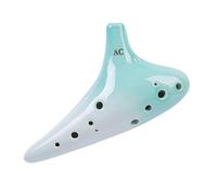 Para Principiantes Ocarina Ocarina 12 Hoyos Alto C AC Guía Para Principiantes Rendimiento Profesional De 12 Hoyos Con Bolsa De Cuero(Green)
