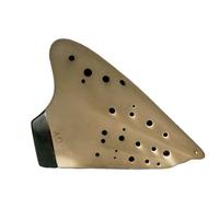 Para Principiantes ocarina Ocarina Alto De Tres Tubos Tono C Tono Tierra Tipo De Rendimiento Profesional(C tone with earth tone with holes in back)
